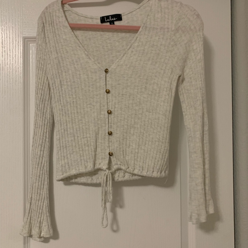Off white Lulus long sleeve size small
